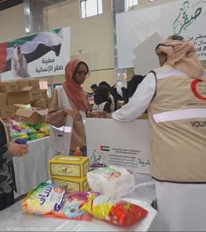 مساعدات إماراتية جديدة لغزة عبر سفينة "الصقر" الإنسانية