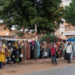 عائلات نازحة حديثاً من الفاشر