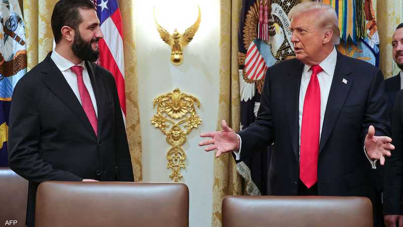 أرشيفية للقاء بين ترامب والشرع