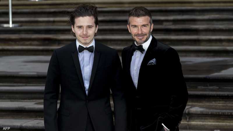 بيكهام وابنه بروكلين