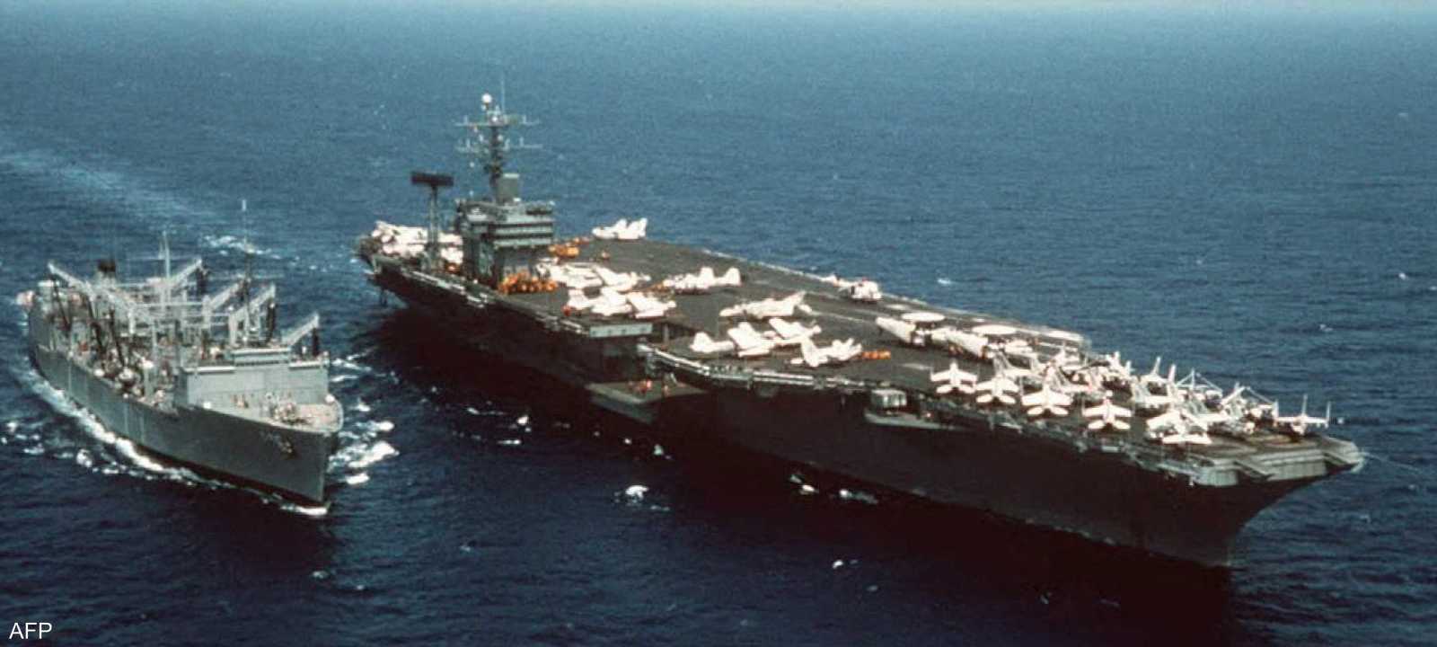 حاملة طائرات أميركية في البحر الكاريبي