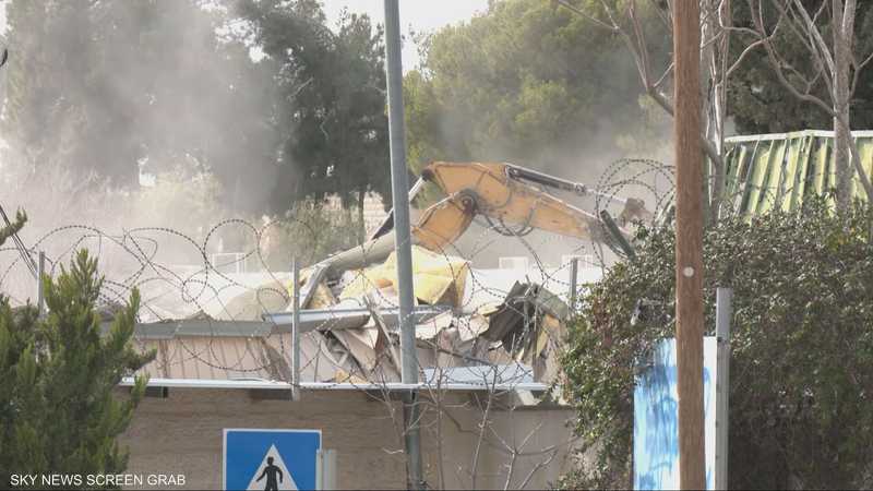 هدم مستودعات ومكاتب داخل المقر الرئيس لوكالة الأونروا بالقدس