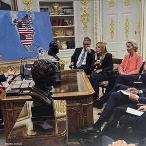 ترامب نشر الصورة على منصة "تروث سوشال"