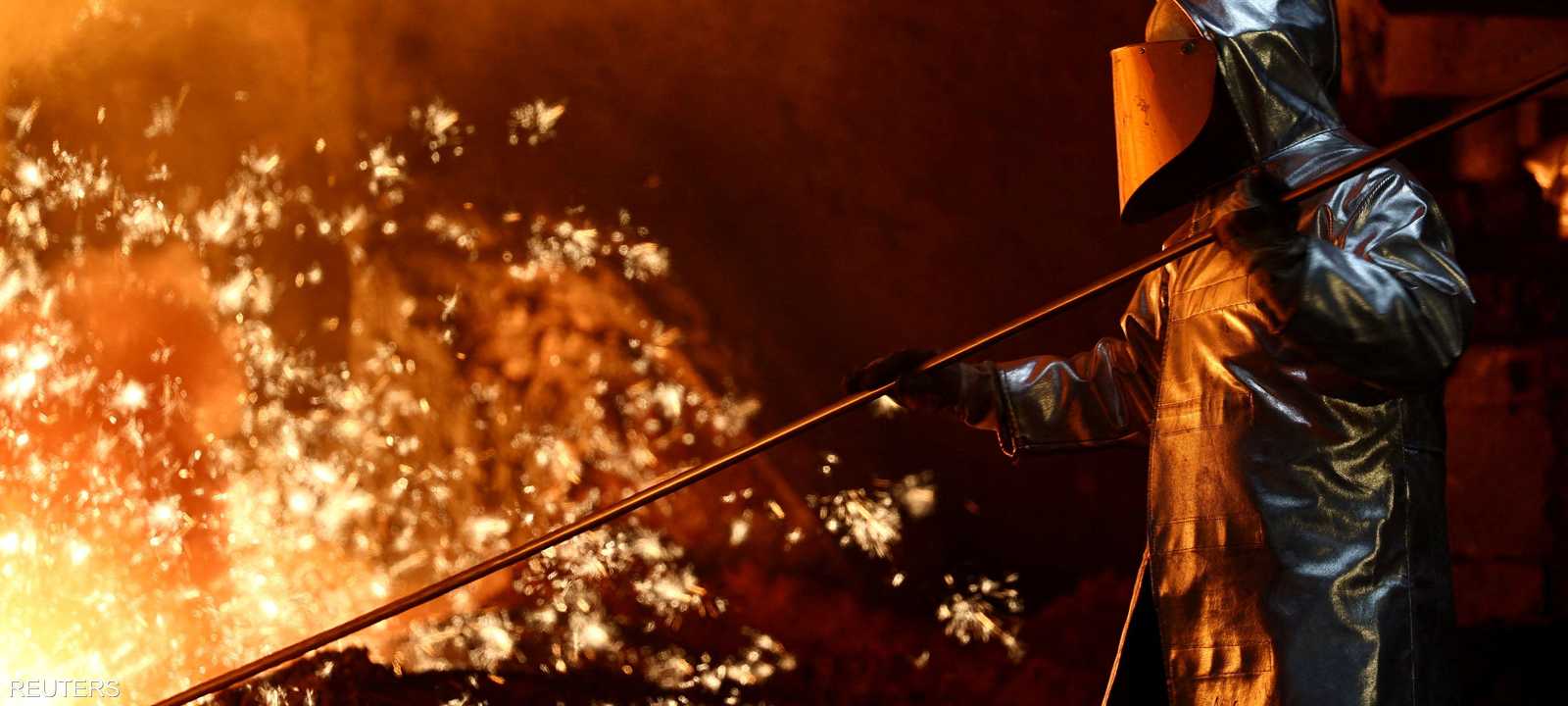 مصنع تيسنكروب ستيل للصلب في دويسبورغ، ألمانيا