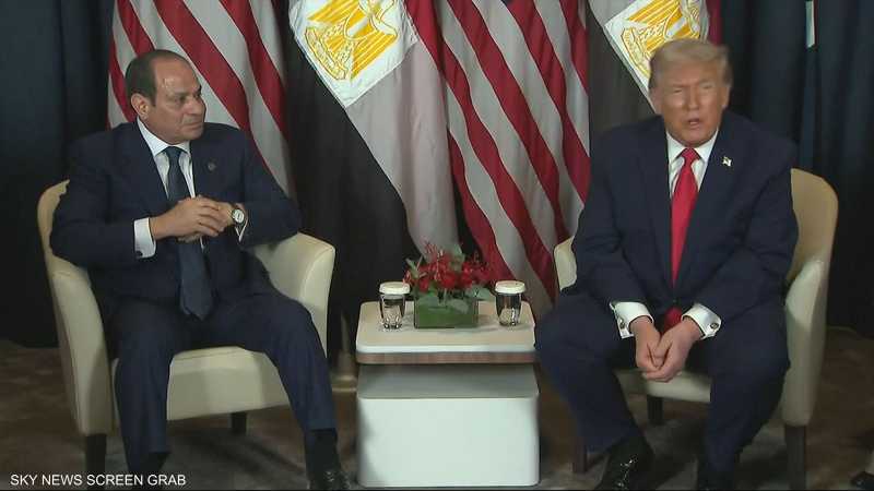 ترامب يسعى لعقد لقاء بين السيسي وآبي أحمد