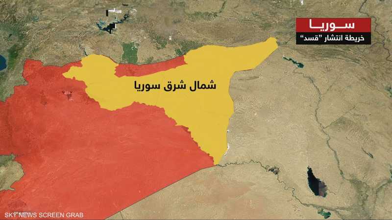 الانتشار الحالي لقوات سوريا الديمقراطية في شمال شرق سوريا
