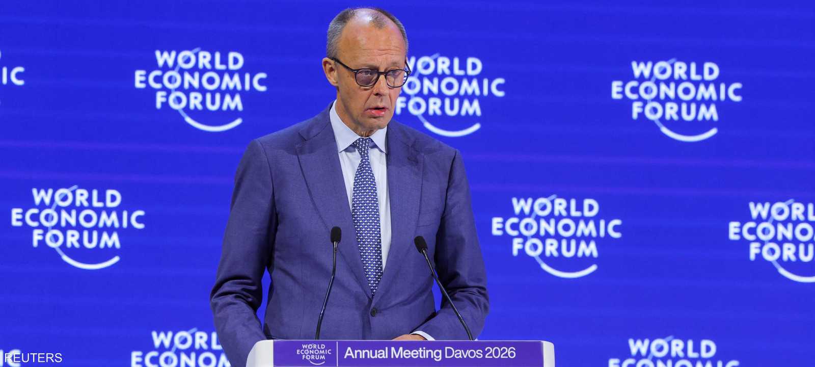 المستشار الألماني من دافوس