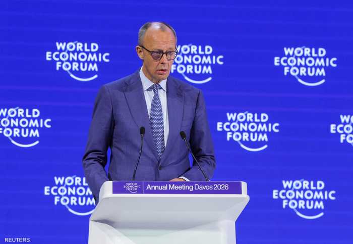 المستشار الألماني من دافوس