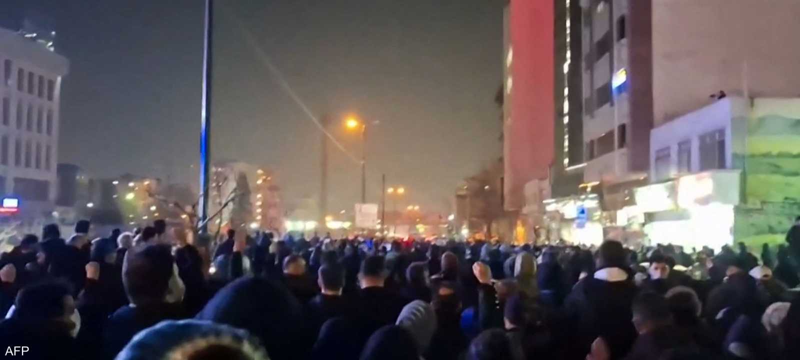 من الاحتجاجات الأخيرة في إيران