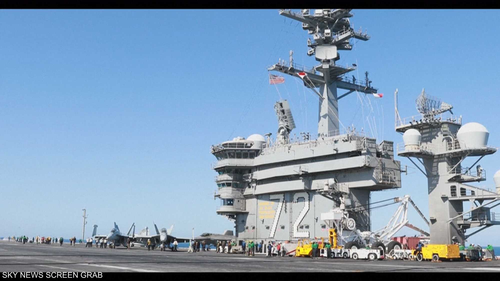 أبراهام لينكولن تصل إلى الشرق الأوسط وعينها على إيران