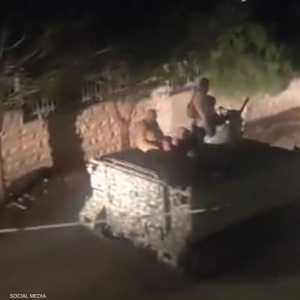 صورة لتوغل الآليات العسكرية الإسرائيلية