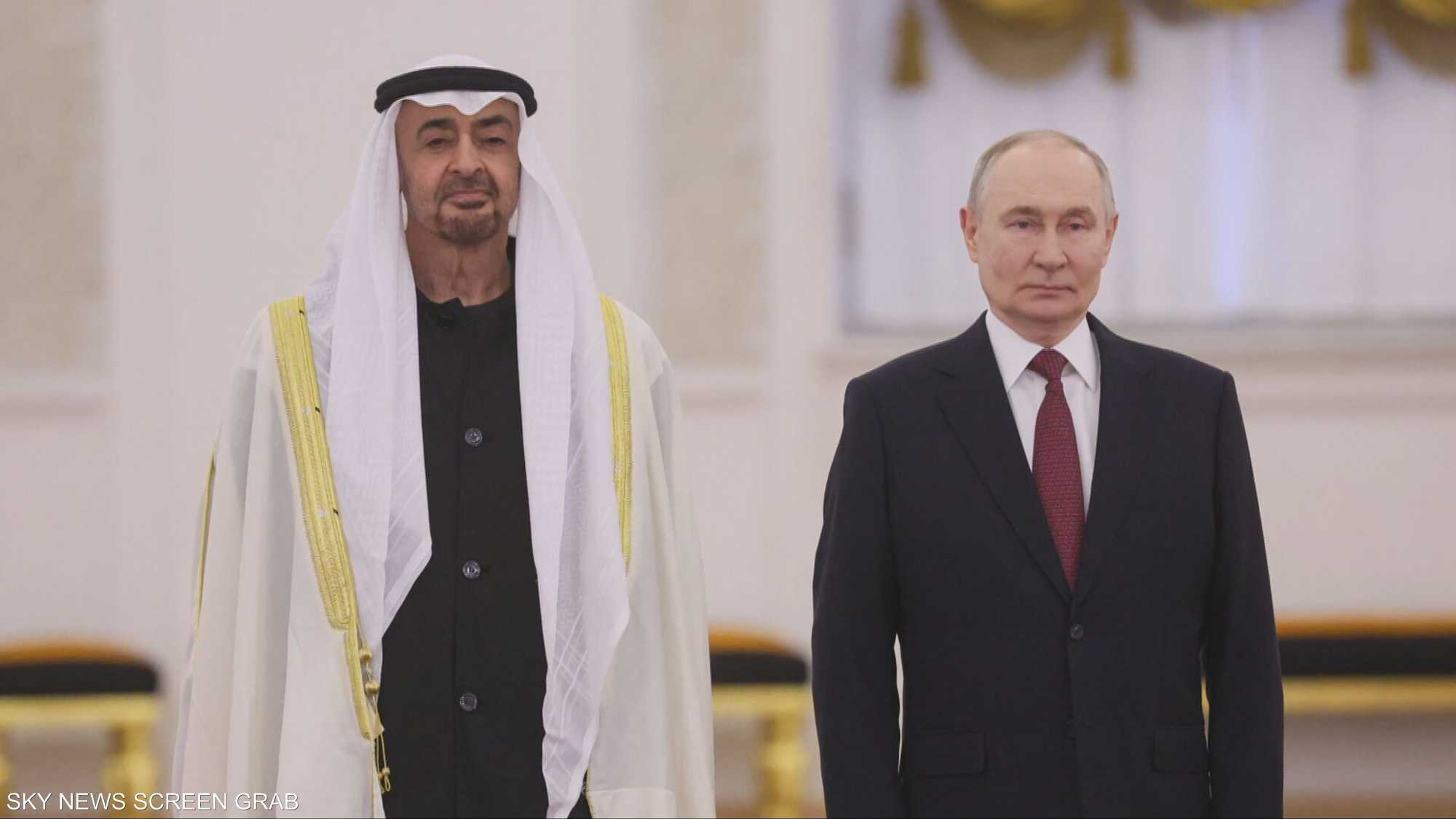 الشيخ محمد بن زايد: حريصون على تعزيز العلاقة مع روسيا