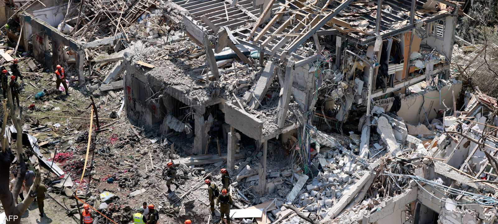 من آثار ضربات إيرانية سابقة على تل أبيب في حرب الـ12 يوما