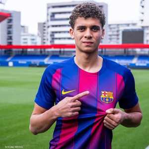 حمزة يصبح أول مصري يلعب لبرشلونة