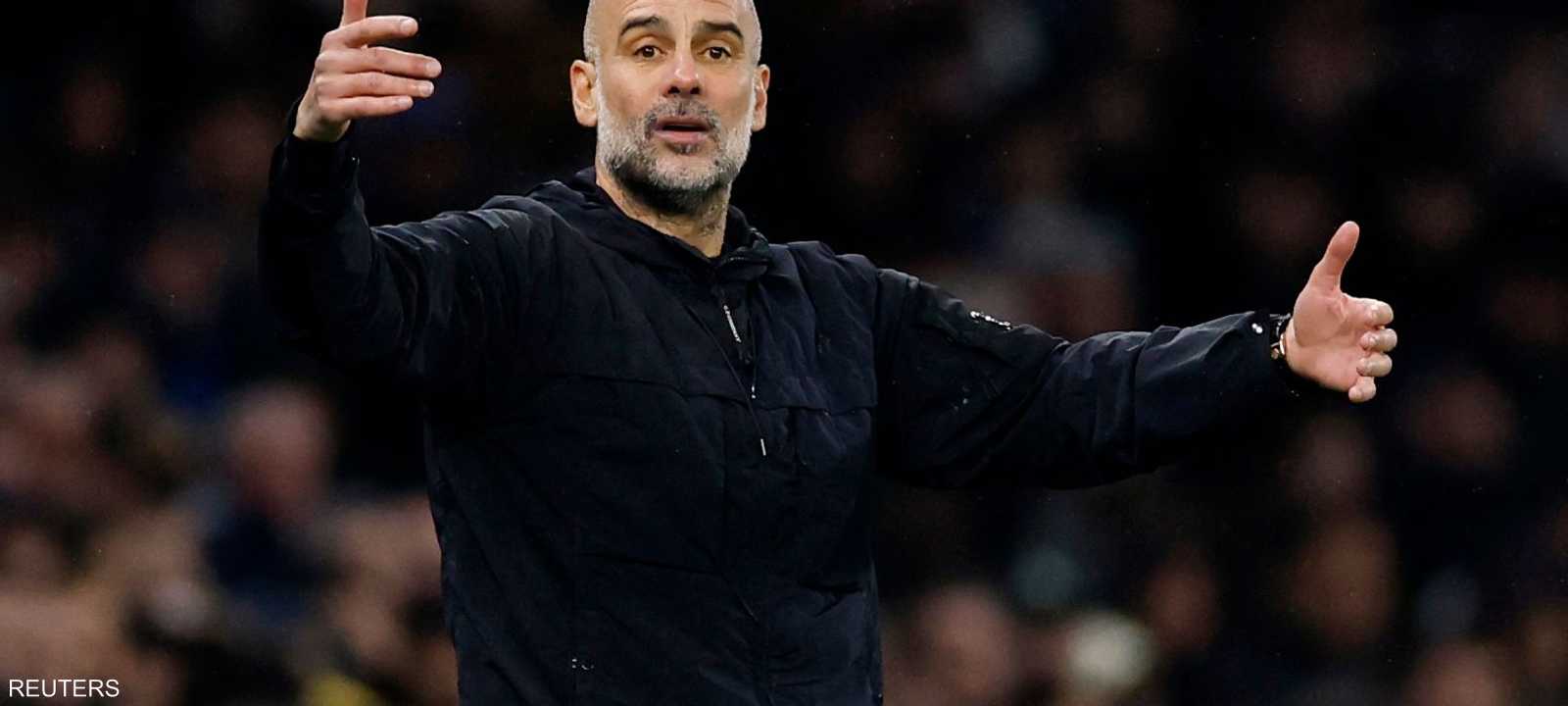 المدير الفني لفريق مانشستر سيتي، بيب غوارديولا