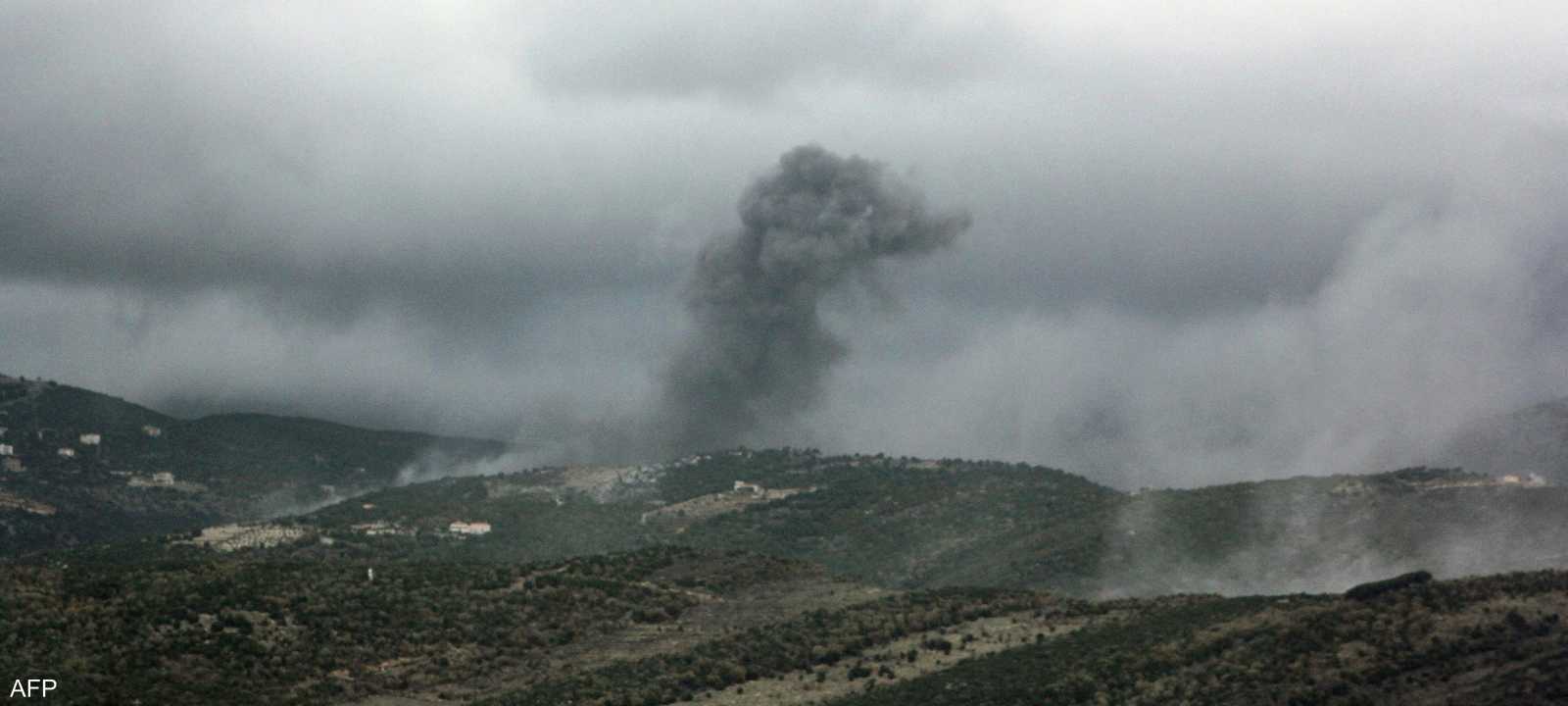 أرشيفية لغارة إسرائيلية على جنوب لبنان