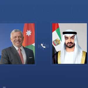 رئيس دولة الإمارات وملك الأردن يبحثان المستجدات في المنطقة