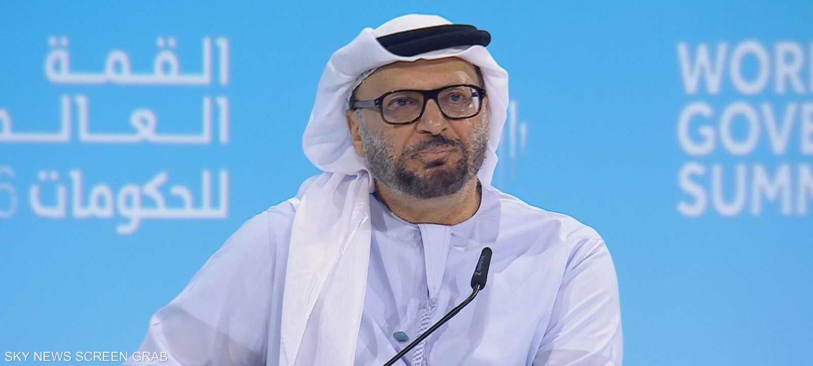 أنور قرقاش المستشار الدبلوماسي لرئيس الإمارات