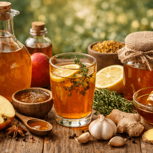 يحتوي كل من خل التفاح والعسل على مركبات مضادة للأكسدة