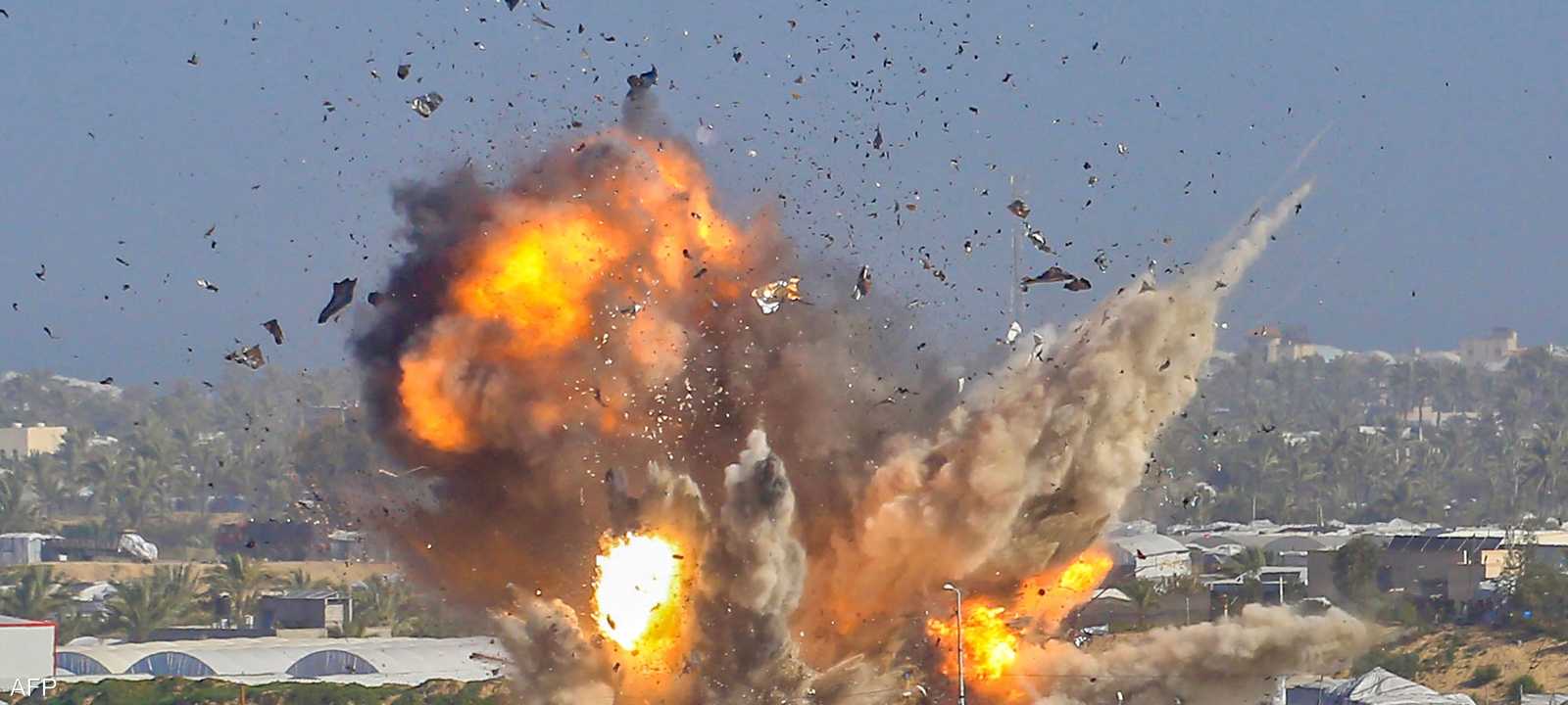 إسرائيل تقصف مناطق في قطاع غزة - أرشيف