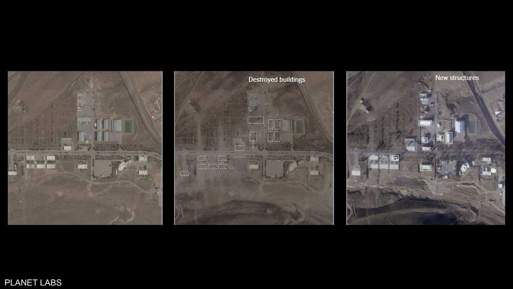 منشأة صواريخ قرب أماند، إيران، استهدفتها إسرائيل في يونيو 20