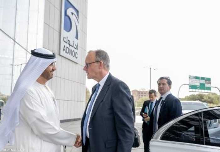 الجابر استقبل ميرتس في مقر أدنوك