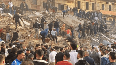 مقتل أشخاص في انهيار مبنى بشمال لبنان.. وبحث متواصل عن ناجين