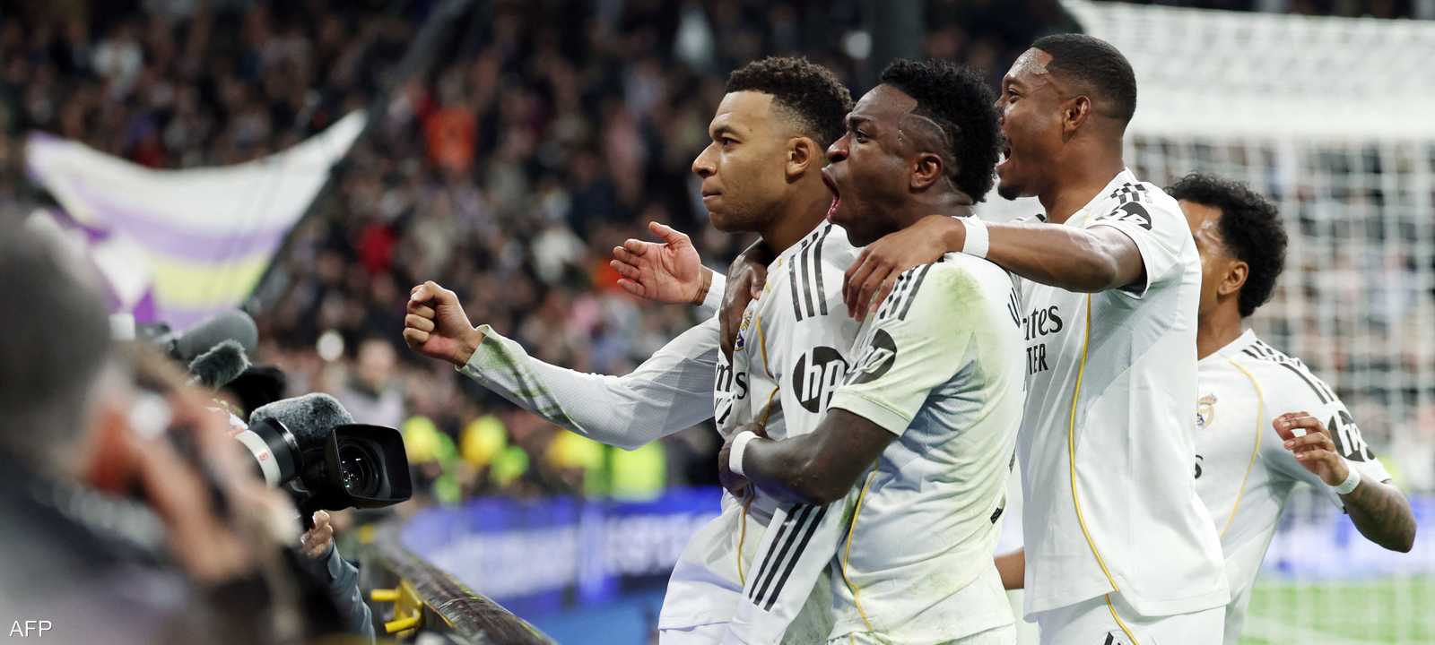 فرحة لاعبي ريال مدريد