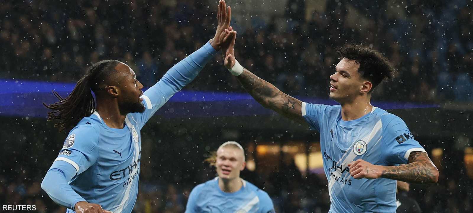 حقق مانشستر سيتي انتصارا كبيرا 3 - صفر على ضيفه فولهام