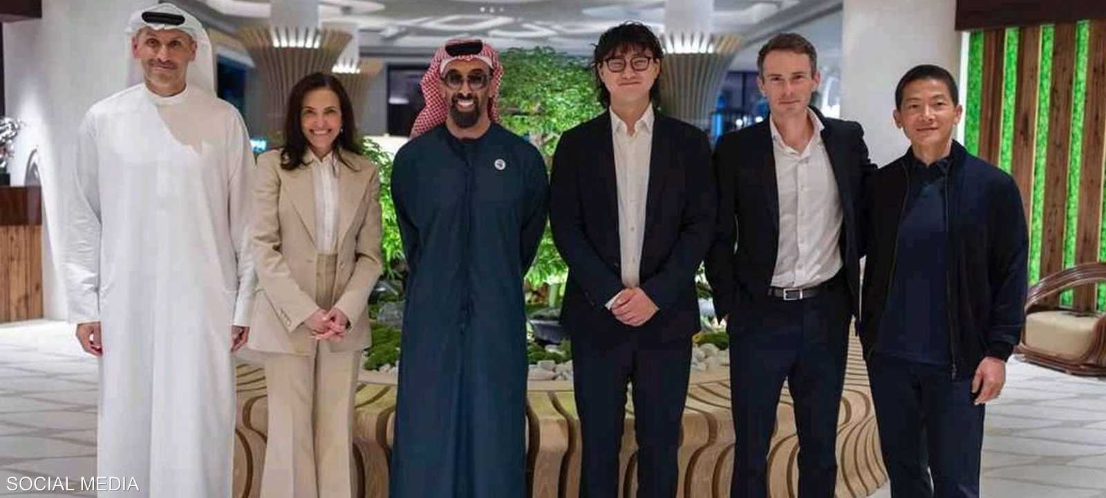 من لقاء الشيخ طحنون بن زايد مع رئيسة شركة "ميتا"