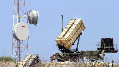 باتريوت المضادة للصواريخ في قاعدة للجيش الإسرائيلي