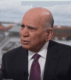 وزير الخارجية العراقي، فؤاد حسين،