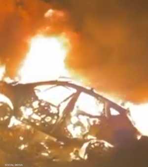 السيارة التي تم استهدافها