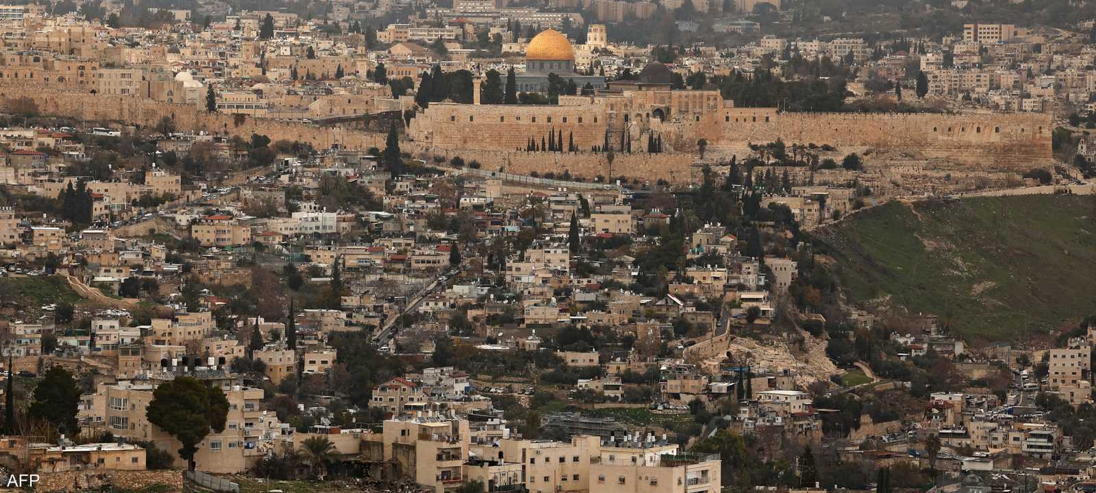 حي جبل المكبر في القدس الشرقية الذي ضمته إسرائيل