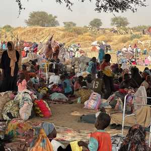 جانب من معسكر زمزم للنازحين في دارفور