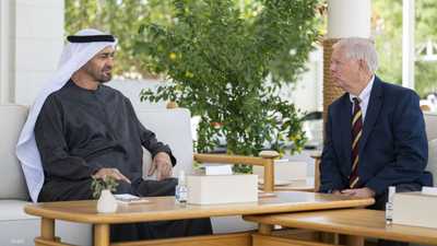 الشيخ محمد بن زايد يستقبل ليندسي غراهام في أبوظبي