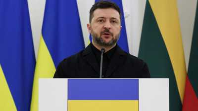 الرئيس الأوكراني فولوديمير زيلينسكي