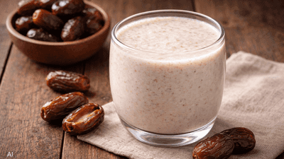 التمر بالحليب عند الإفطار.. "كنز صحي" في رمضان