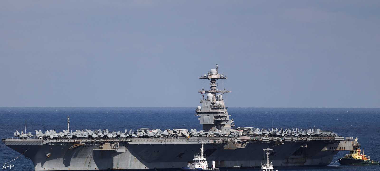 حاملة الطائرات الأميركية جيرالد فورد وصلت جزيرة كريت