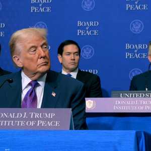 ترامب وخلفه ماركو روبيو وستيف ويتكوف وجاريد كوشنر