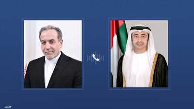 عبدالله بن زايد وعراقجي يبحثان التطورات في المنطقة