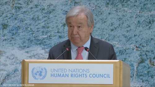 غوتيريس: لا يمكن للمجتمع الدولي أن يسمح بتقويض "حل الدولتين"