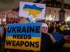 أرشيفية لتظاهرة تطالب الغرب بدعم أوكرانيا بالسلاح