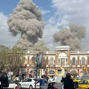 الدخان تصاعد من مناطق متفرقة من طهران