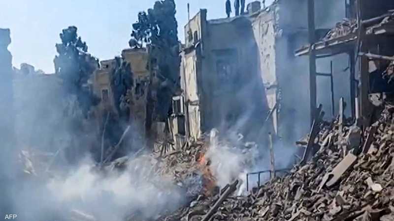 جانب من الدمار في طهران