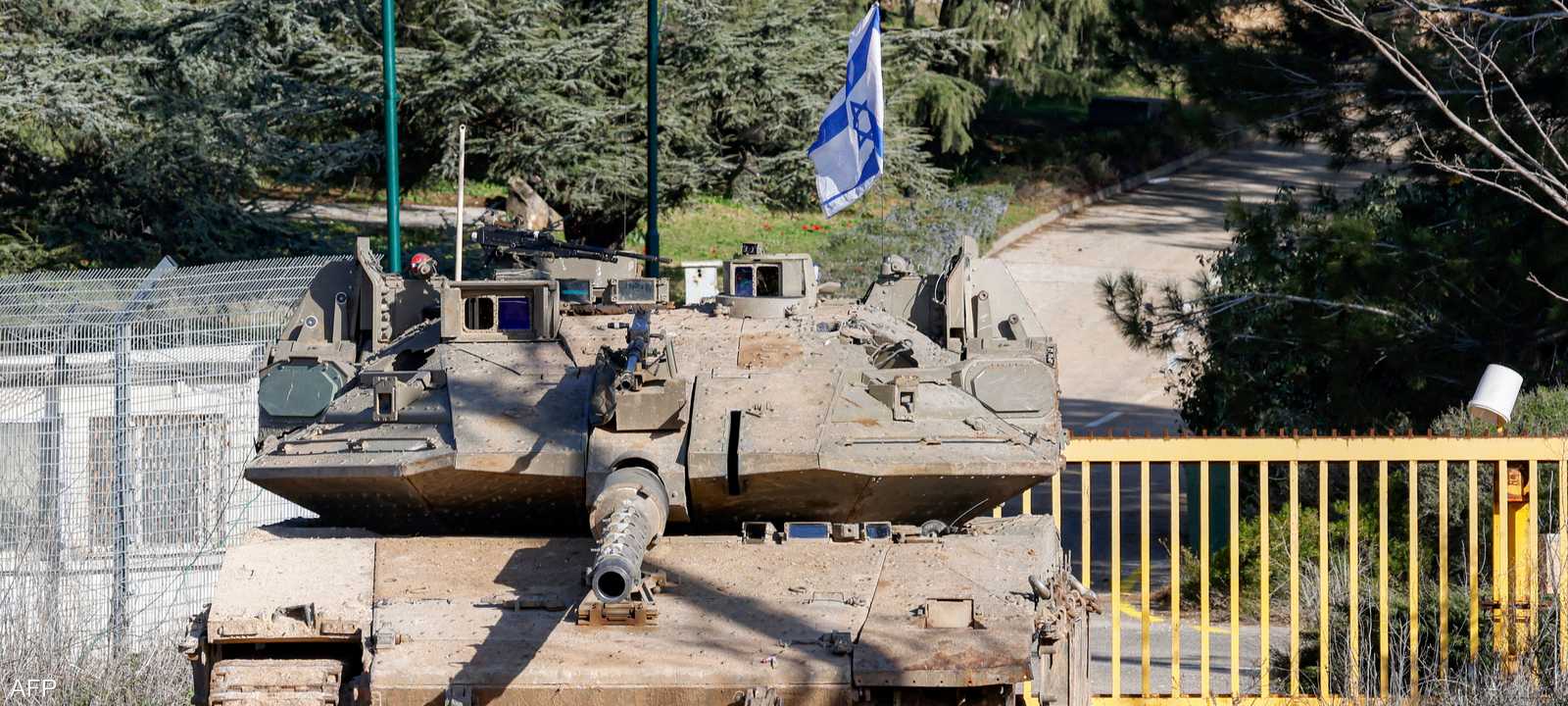دبابة إسرائيلية قرب الحدود مع لبنان_أرشيف