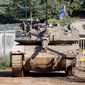 دبابة إسرائيلية قرب الحدود مع لبنان_أرشيف