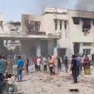 المدرسة تعرضت لدمار كبير