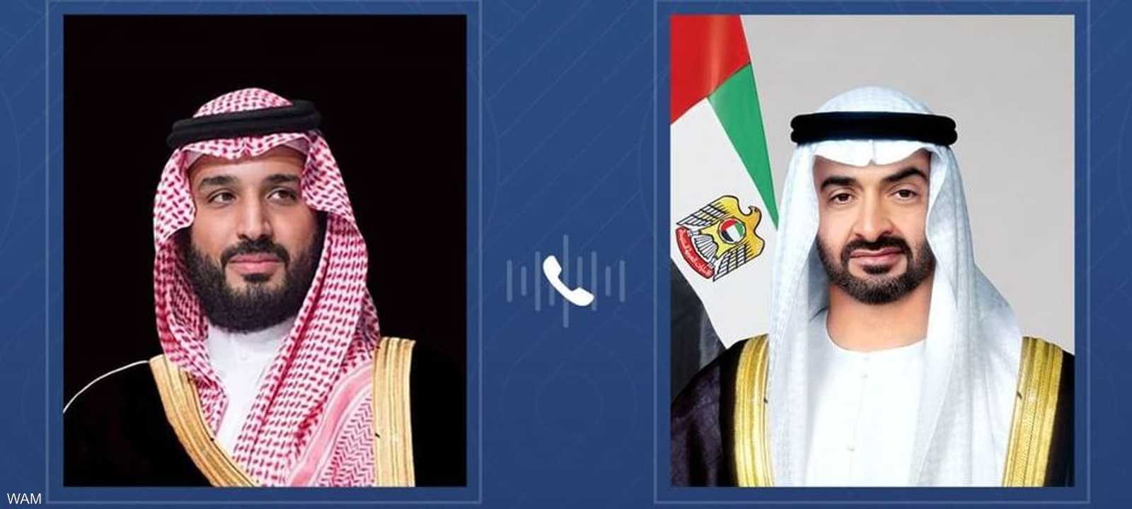 رئيس دولة الإمارات وولي عهد السعودية