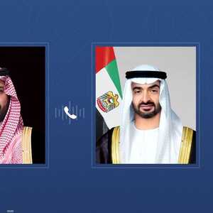 رئيس دولة الإمارات وولي عهد السعودية
